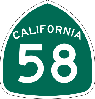 <span class="mw-page-title-main">California State Route 58</span> Major state highway in California