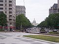 A view down pennsylvania ave from 14th street.