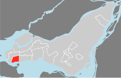 Localizzazione della carta Île de Montréal - Baie-D'Urfé.svg