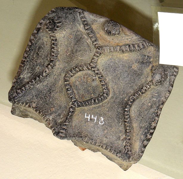 File:Cerámica apéndice caudal de campana - Timbú - museo Nueva Palmira.JPG