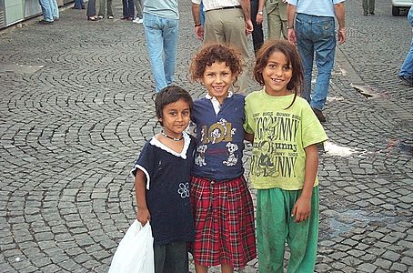 Children in Ortaköy in Istanbul, 2000.