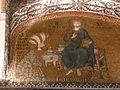 Theodoros Metochites präsentiert dem thronenden Christus ein Modell der Kirche