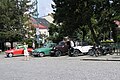 Čeština: Chotěboř - historické automobily a motocykly na náměstí T.G. Masaryka