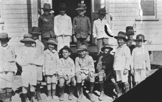 Children attending Sunday School at the Church of England in Richmond, circa 1914 Church of England Sunday School Richmond ca. 1914.tif