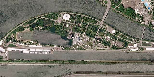 Satellite picture of the circuit, taken in May 2018