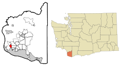 Location of Lake Shore, Washington