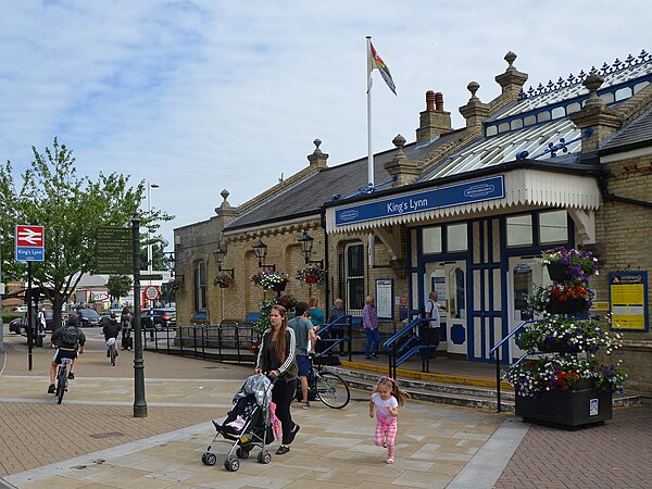 King's Lynn railway station in July 2017