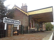 County School, a GER-built junction station (2008)