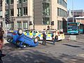 Crash in Liverpool 22 May 2013 junction of Victoria and Sir Thomas streets