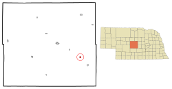 Location of Ansley, Nebraska