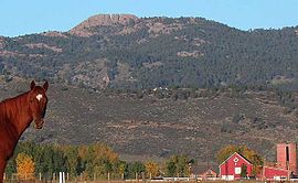 Horsetooth Mountain is often used as a symbol of Fort Collins