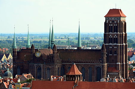 Brick Gothic; St. Mary's Church, Gdańsk (1379-1502)