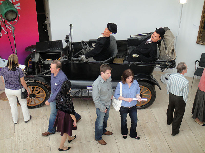 File:Debbie Reynolds Auction - the Laurel and Hardy car.jpg