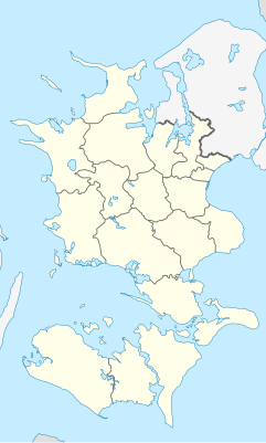 Карта розташування Данія Зеландія