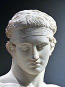 Head of the Diadumenos type Diadumeno, Atenas, Grecia, 2019 11.jpg