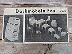 Dockmöbeln "Eva" (bild på kartongen).