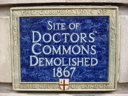 Doctors Commons Plaque