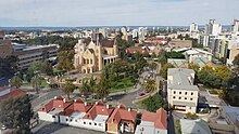 St Mary's Cathedral and Catholic Diocese precinct 2019 East Perth & St Mary's Cathedral.jpg