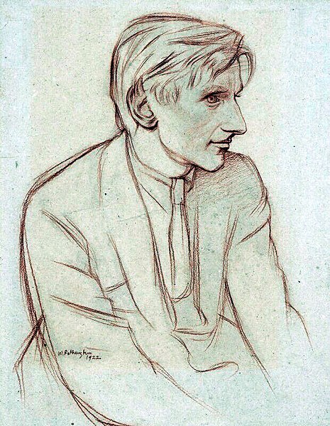 File:Edmund Blunden by William Rothenstein chalk, 1922.jpg
