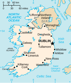 Location of Ireland