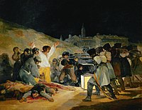 Francisco de Goya: De derde mei 1808 in Madrid, 1814, als voorbeeld van diens gepassioneerde, maar ook meedogenloze stijl.