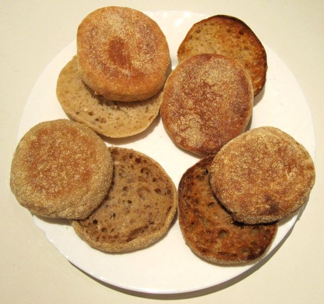 File:English muffins wheat rye.jpg