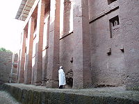 L’église de Bet Medhane Alem à Lalibela