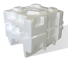 Expanded polystyrene polymer packaging Expanded polystyrene foam dunnage.jpg