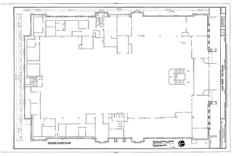 File:Fair Park, Coliseum, Perry and Second Avenues, Dallas, Dallas County, TX HABS TEX,57-DAL,3A- (sheet 3 of 8).tif