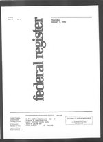 Thumbnail for File:Federal Register 1992-01-09- Vol 57 Iss 6 (IA sim federal-register-find 1992-01-09 57 6).pdf