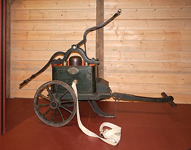 Fire engine Joseph Beduwe 1900 Feuerwehrmuseum Salem