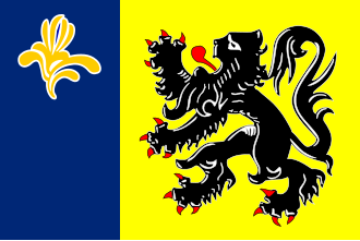 Flag Flag of the Flemish Community Commission.svg