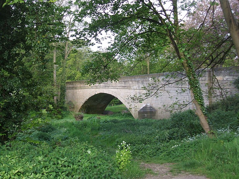 File:Footpath under the Road Bridge, Boston Spa - geograph.org.uk - 1857323.jpg