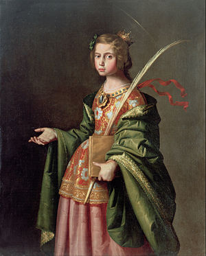 Sankta Elisabet av Francisco de Zurbarán.
