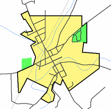 Detailed map of Fredericksburg, Ohio Fredericksburg map 2.PNG