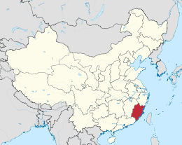 Fujian – Localizzazione