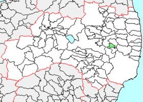 大越町の県内位置図