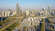 G4 Beijing–Hong Kong and Macau Expressway (lateral) and Shennan Boulevard (straight)