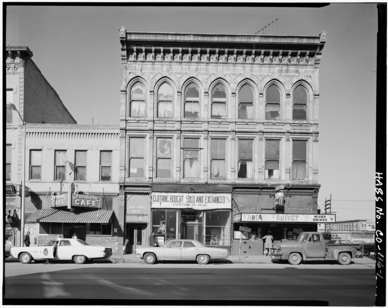 File:GENERAL VIEW - National Hotel, 1713 Larimer Street, Denver, Denver County, CO HABS COLO,16-DENV,40-1.tif