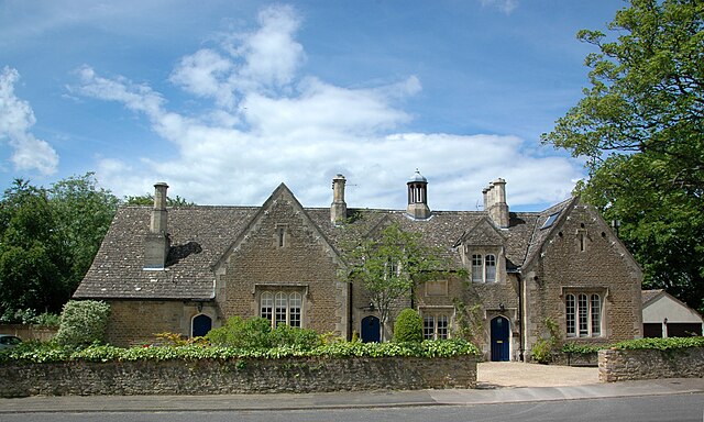 The 1840 building of Garsington parish school. The school now has more modern premises in the parish, and the old building is now a house.
