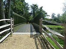 New bridleway bridge over the River Rother by Rotherbridge Farm (July 2011)