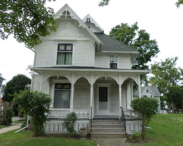 The George Perrigo House, listed on the National Register of Historic Places