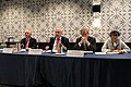 George Tsereteli introduces the panel on the Democratic and Republican political campaigns in Washington, 4 Nov. 2018 (45679093842).jpg