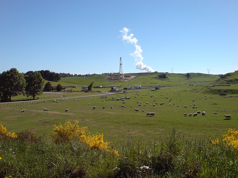 File:Geothermal drills near Taupo I.jpg