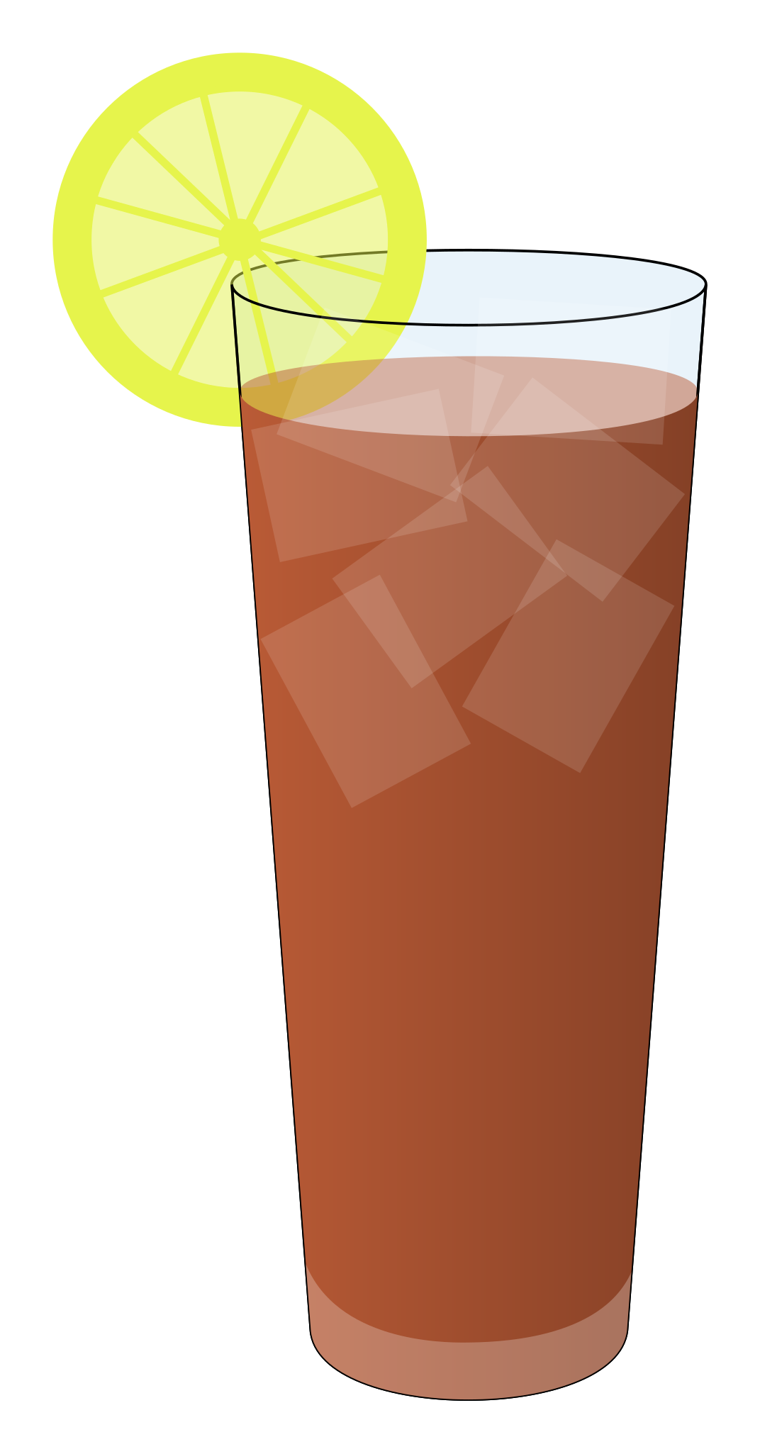 iced tea glass png