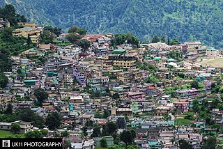 Chamoli Gopeshwar city in Uttarakhand, India