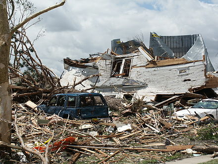 22 июня 2004. Торнадо Халлама. Торнадо в Небраске. Tornado in Hallam 2004.