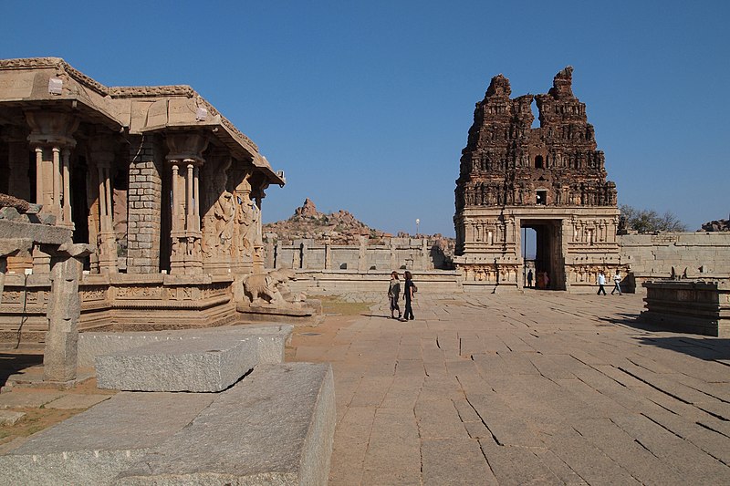 File:Hampi, India, Vitthala Temple gopuram.jpg