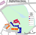 Plan des Stadtschlosses in der Neuzeit