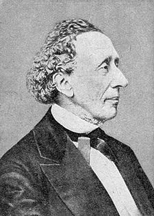 O escritor, novelista, dramaturgo y poeta danés Hans Christian Andersen.